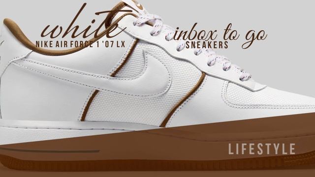 WHITE AND LIGHT BRITISH TAN 2024 Nike Air Force 1 '07 LX DETAILED LOOK AND RELEASE INFORMATION смотреть онлайн