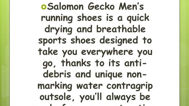 Salomon Gecko Multi Sport Shoes смотреть онлайн