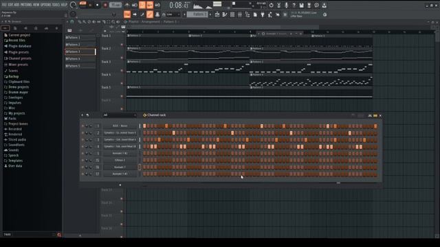 Я делал бит в FLstudio.И вот что из этого вышло.