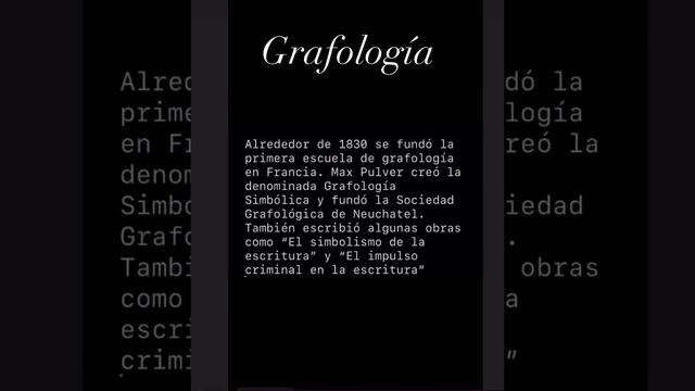 Historia de la grafología. смотреть онлайн