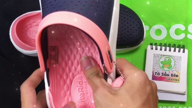 Dép Crocs Literide Màu Hồng Navy