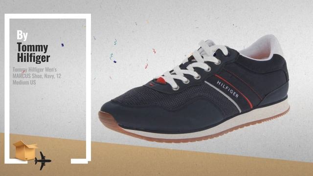 Tommy Hilfiger Men's Retro Sneakers: Tommy Hilfiger Men's Liston Shoe, White, 10 Medium US смотреть онлайн