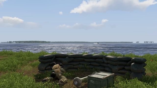 Russian patrol boat full of soldiers BLOWN UP by American ATGM - SIMULATING | arma 3; Milsim смотреть онлайн