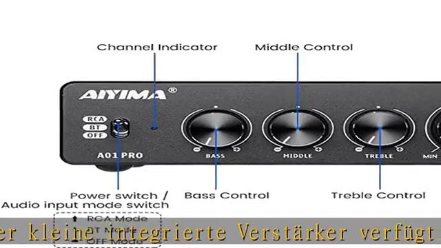 AIYIMA A01PRO Bluetooth 5.1 Stereo Audio 2.0/2.1 CH Verstärker 100Wx2 TPA3116 Endstufe Mini Hi-Fi K