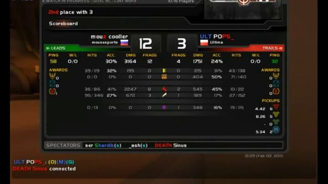 Quake Live Duel 61 by PopS vs cooller смотреть онлайн