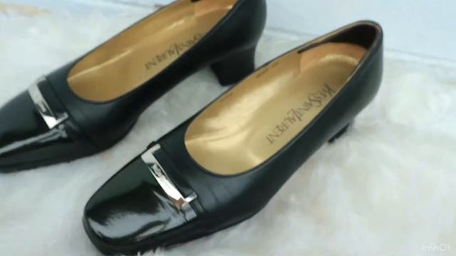 Review YSL vintage heels saint Laurent heels pump ysl shoes ysl vintage woman shoes vintage shoe смотреть онлайн