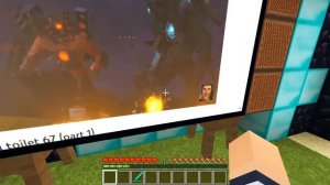 СКИБИДИ УЧЕНЫЙ УНИЧТОЖИЛ ТИТАНОВ В МАЙНКРАФТ ДАФАК БУМ ПОМОГ СПИКЕРМЕНУ SKIBIDI TOILET 67 МУЛЬТИК