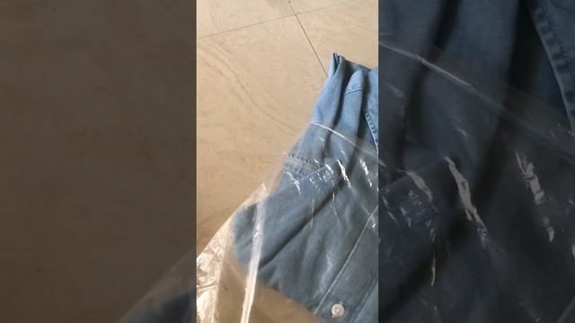 Unpacking AMERICAN EAGLE OUTFITTERSMen Blue Regular Fit Faded Casual Denim Shirt смотреть онлайн