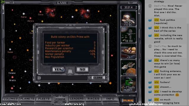 Master Of Orion 2 - Failure with defense - Part 1 смотреть онлайн