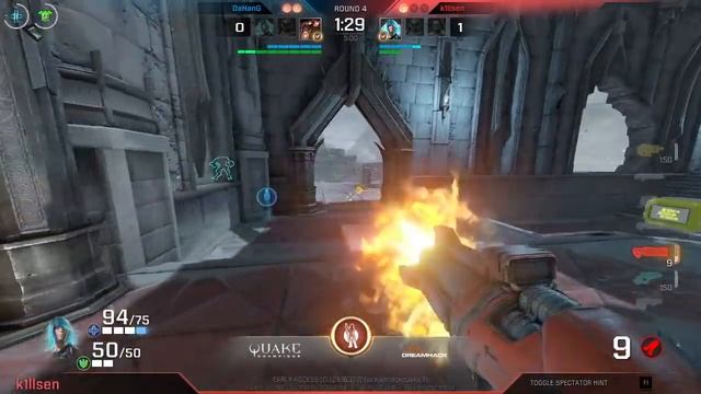 k1llsen vs Dahang Quater Finals DH Winter 2017, Quake champions смотреть онлайн