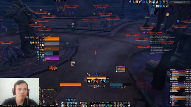 Halls Of Atonement Mythic 21 Tyrannical Inspiring Quaking Tormented Guardian Druid Shadowlands смотреть онлайн