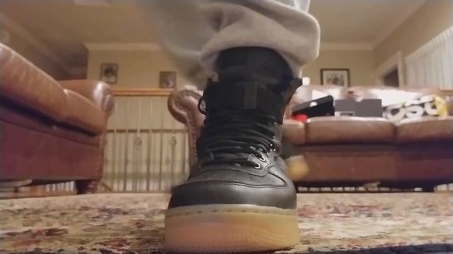 Nike SF-AF1 Black/Gum High On Feet Review! смотреть онлайн