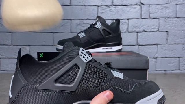 Обзор на Air Jordan 4 Black Canvas