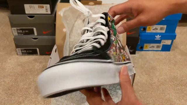 Vans Super Mario Bros. SK8 Skate Sneakers USA Unboxing смотреть онлайн