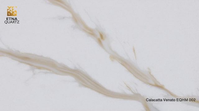 Кварцевый агломерат Calacatta Venato EQHM 002 смотреть онлайн