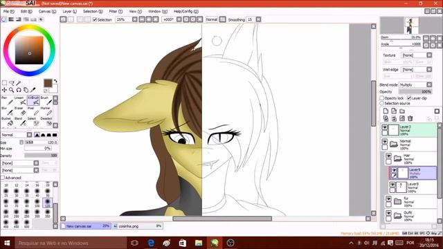 Two sides of a werewolf // MLP OC Speedpaint смотреть онлайн