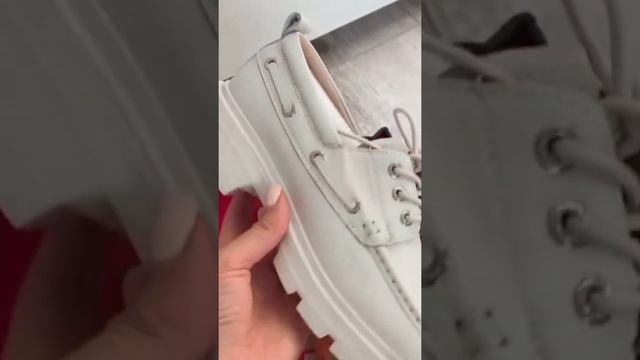 BeauToday Platform Shoes Women Genuine Cow Leather Round Toe Sewing Lace Up Flats Chunky Sole Ladie смотреть онлайн