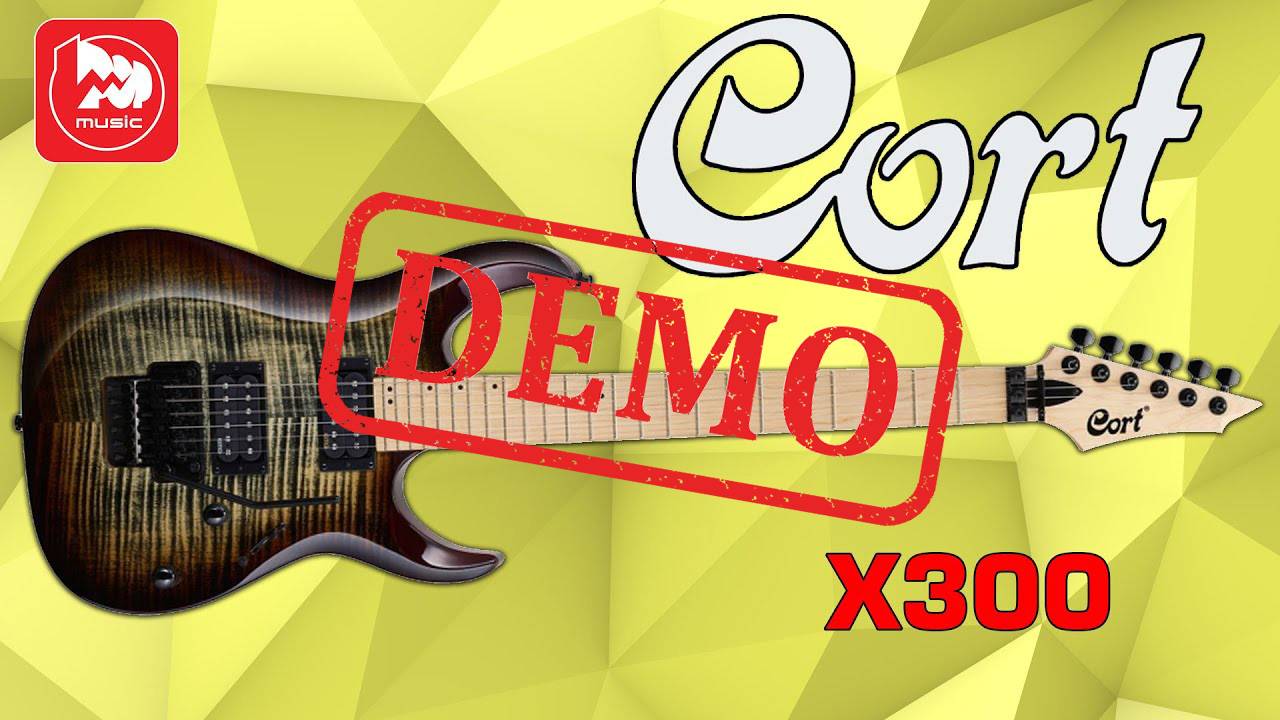 Электрогитара CORT X300 - демонстрация звучания смотреть онлайн