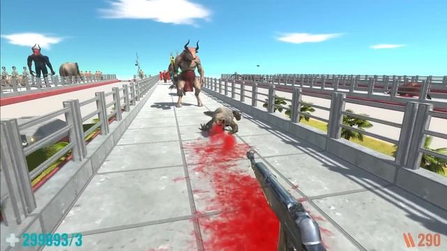 FPS Avatar with all weapons to save his wife - Animal Revolt Battle Simulator смотреть онлайн