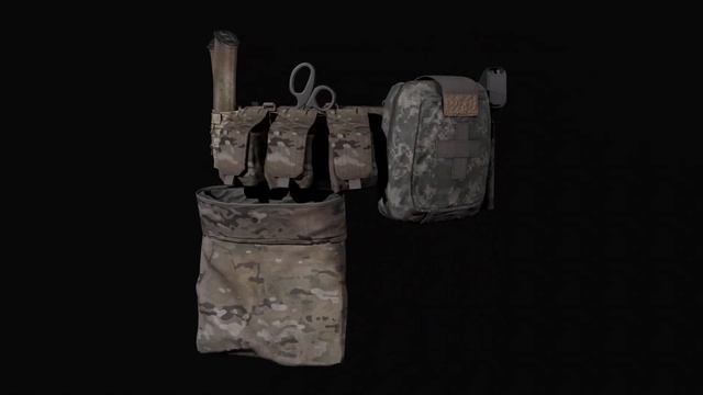 MILITARY Game Ready Warbelt Vector 3D Model смотреть онлайн