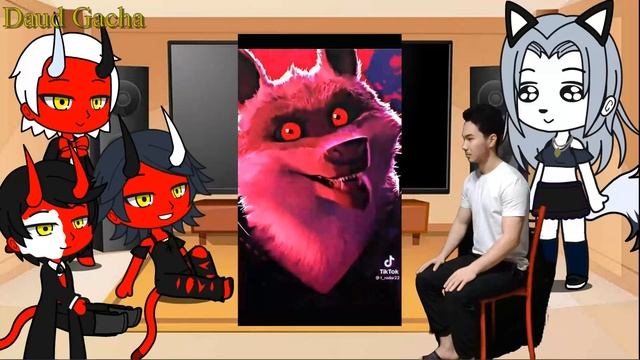 Helluva Boss react to Death Wolf | Helluva Boss react to Puss in boots 2 | Loona & Death Wolf |Gach смотреть онлайн