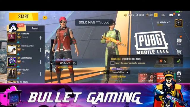 PUBG MOBILE LITE LIVE STREAM | 5K SOON | BULLET GAMING IS LIVE #PUBGMOBILELITE #PUBGLITE