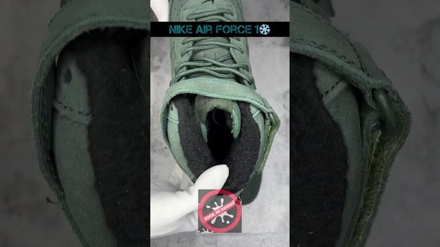 ❄️Кроссовки Nike Air Force 1 Mid зелёные ❄️ смотреть онлайн