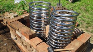 Печь для нагрева воды в в бассейне