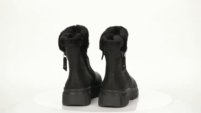 Черные полусапоги на молнии из экокожи на подкладке из искусственной шерсти X3461-00 смотреть онлайн