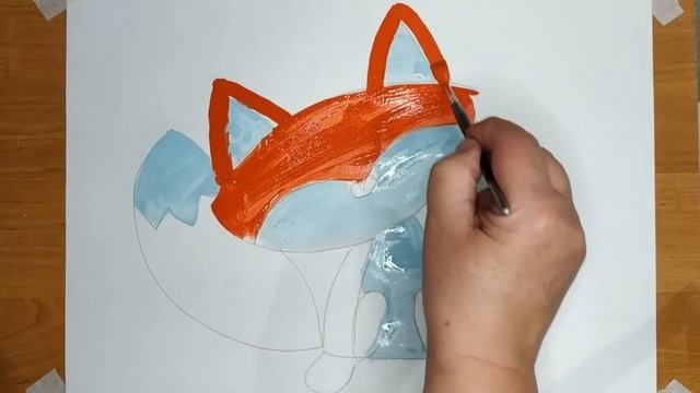Рисуем лисичку смотреть онлайн