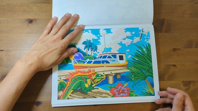 By the Sea/ Sweet Heart color by number/ Полистаем законченные раскраски смотреть онлайн