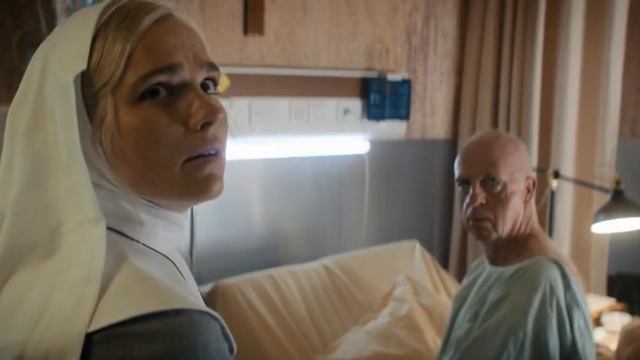 scene where the female lead encounters the demon (old man possessd) Prey For The Devil 2022 смотреть онлайн