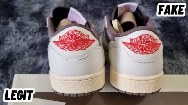 AIR JORDAN 1 LOW TRAVIS SCOTT REVERSE MOCHA | LEGIT VS. FAKE DETAILED COMPARISON