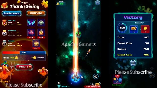 Galaxy Attack: Alien Shooter | Thanksgiving Event 2020 | Level 9 | By Apache Gamers смотреть онлайн