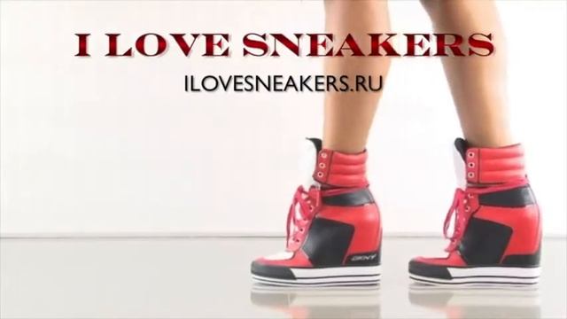 GRIFFIN BLACK/RED WEDGE SNEAKERS смотреть онлайн