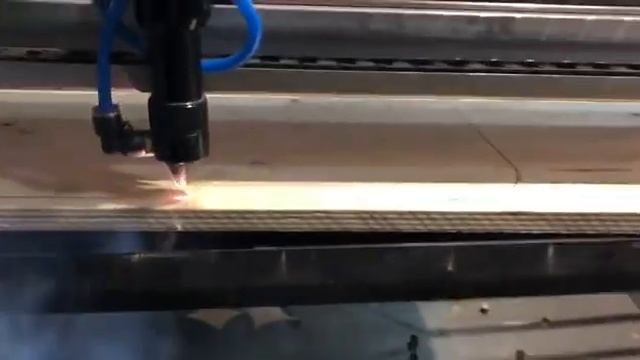 TAULASER 3015C 260 ватт. Резка фанеры 16 мм. #taulaser смотреть онлайн