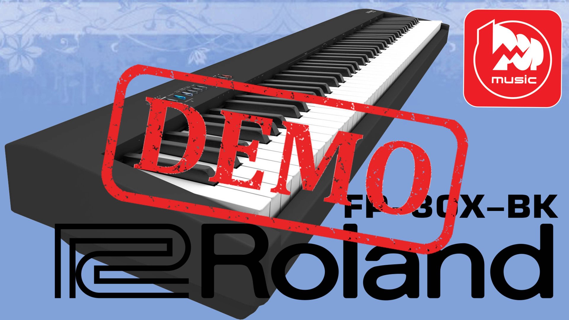 Цифровое пианино ROLAND FP-30X - демонстрация звучания смотреть онлайн