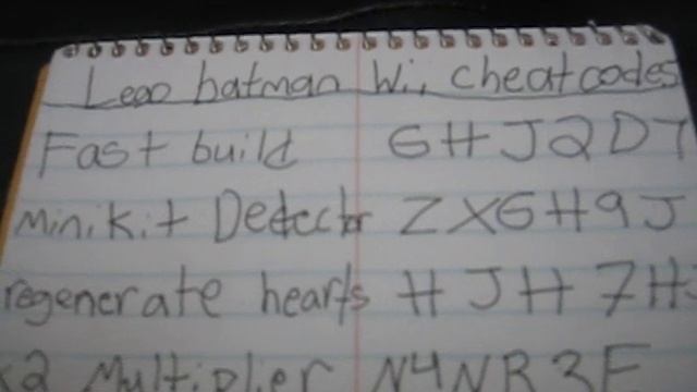 lego batman wii cheat codes смотреть онлайн