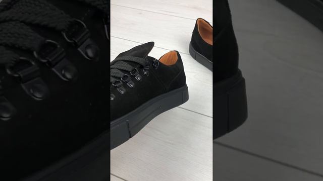 Туфли мужские Magnus черные на шнурках в спортивном стиле смотреть онлайн