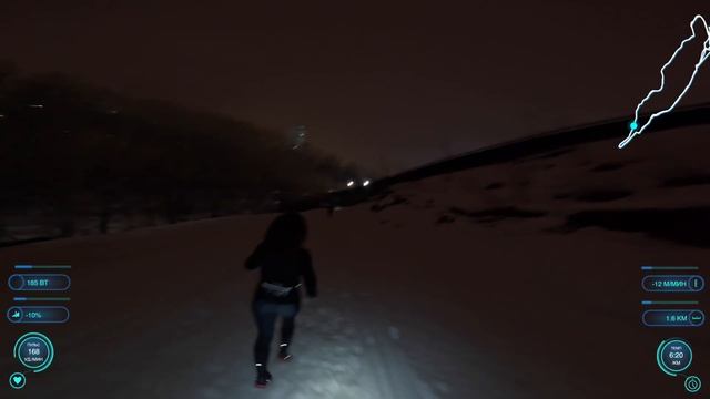 Short DAB Vertical Winter Night 2023 босиком в Vibram Fivefingers V-Trek Insulated