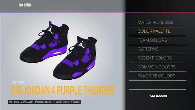 How To MAKE Air Jordan 4 "Purple Thunder" In NBA 2K24 - Shoe Creator смотреть онлайн