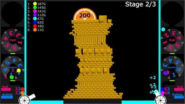 Gold Battle 4 in Algodoo