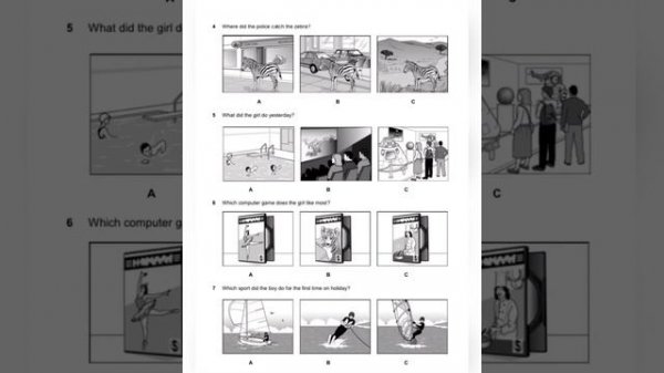 B1 Preliminary for Schools Listening test 1 - Task 1 with answer keys