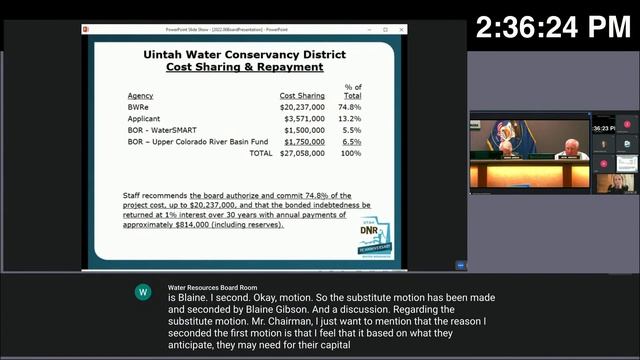 Water Resources Board Meeting 6/16/2022 смотреть онлайн