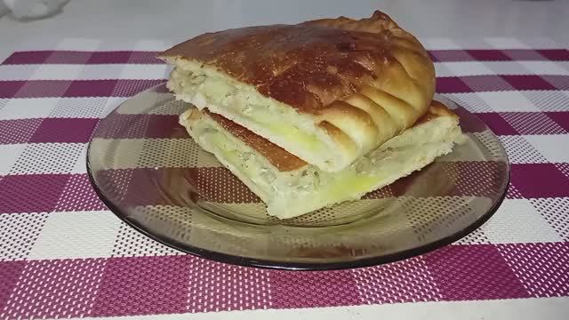 На обед ПИРОГ с КАРТОШКОЙ и фаршем. смотреть онлайн