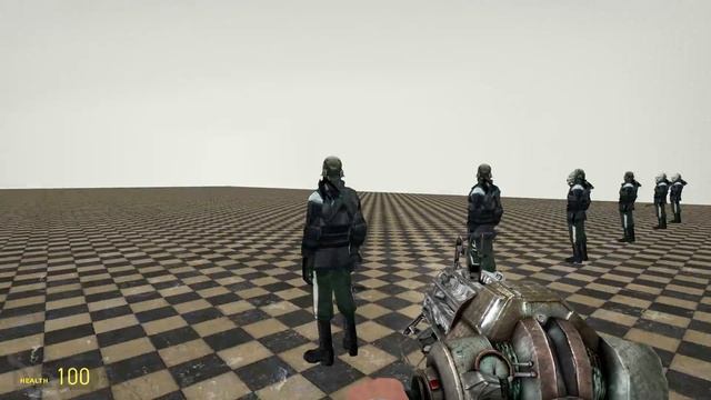 100 Metrocops (& Improved Combine) vs Paranoia’s Boss Mutant in Garry’s Mod смотреть онлайн