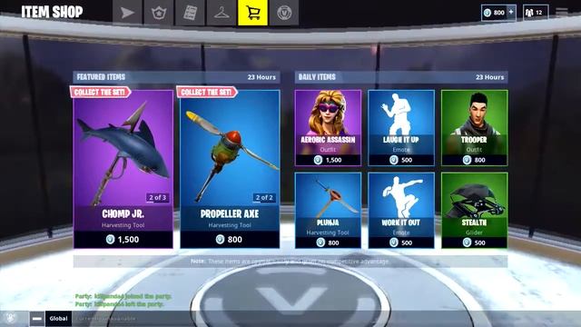 Sky Stalker and Chomp Sr. Have come back in Fortnite daily item shop смотреть онлайн