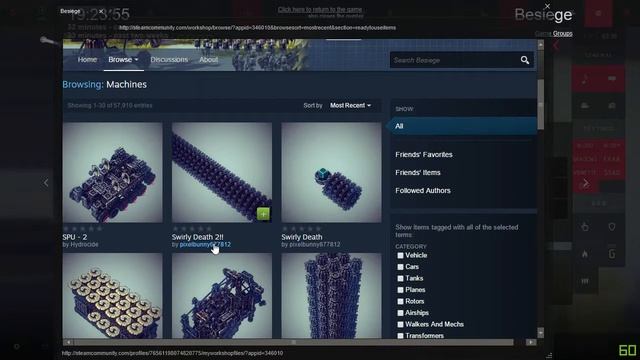 Besiege - Amazing Creations from the steam workshop! BB8 ATAT Bike Pane Tanks смотреть онлайн
