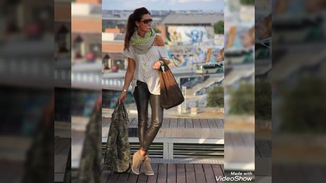 Glamorous & Trendiest Leather Leggings #latex Pants #outfits #2021