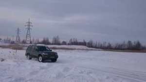 Покатушки Toyota Land Cruiser Land Cruiser 100 по льду и снегу